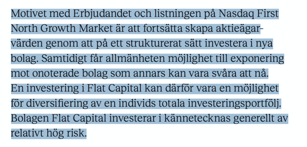flat capital ipo